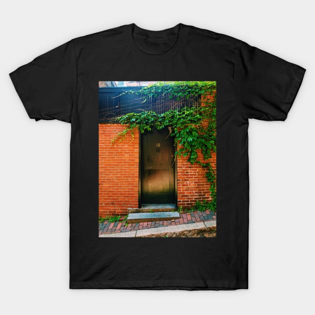 Acorn Street Colonial Boston Façade T-Shirt by offdutyplaces